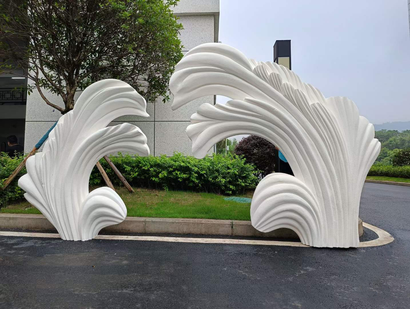 成都婚禮婚慶背景舞臺(tái)泡沫雕塑制作